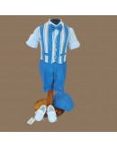 Completo per bimbo estivo blu